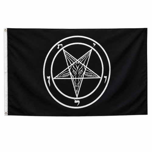 Flaga Satanistyczna duża